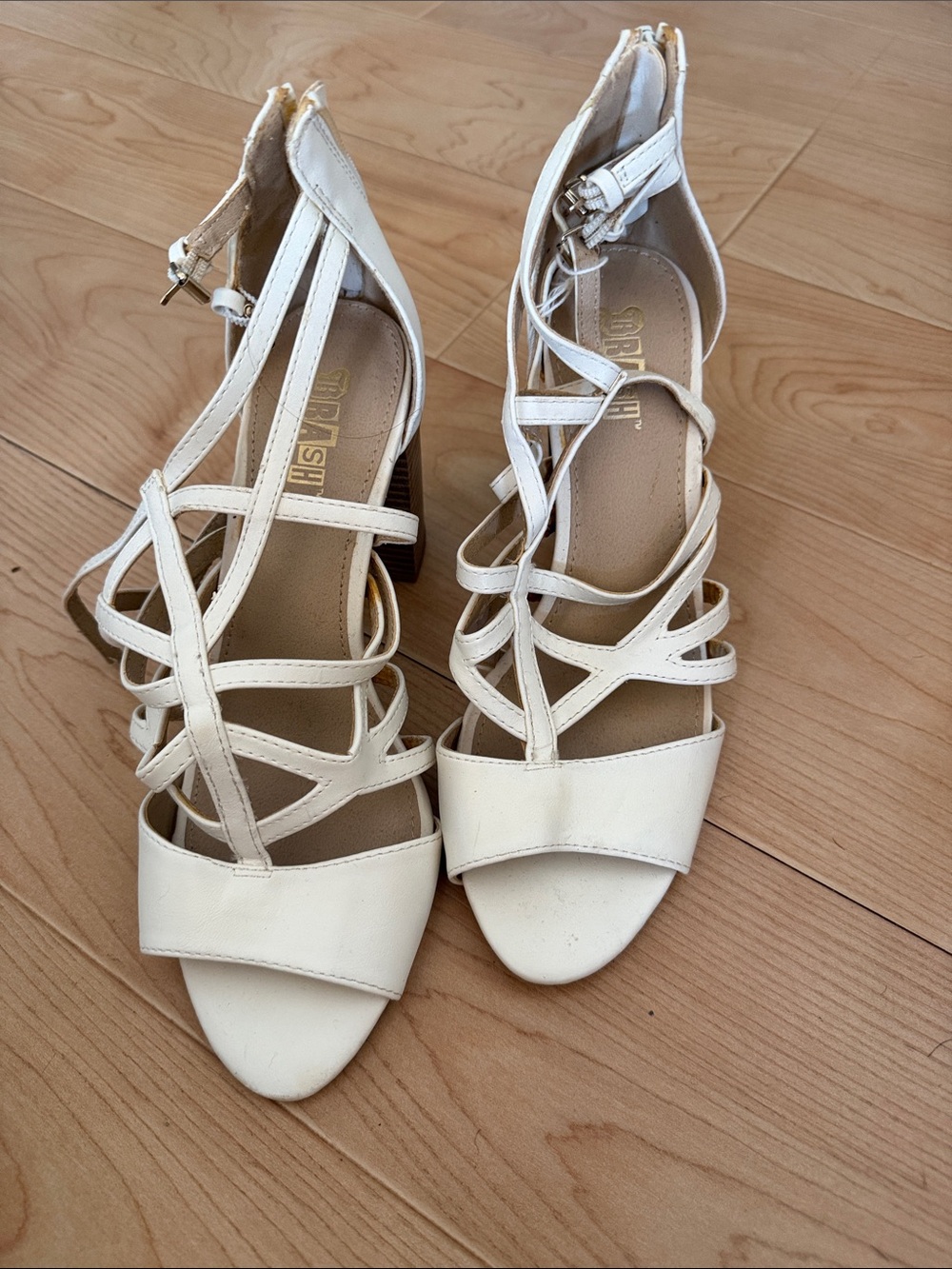 Strappy White Women's Sandals